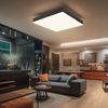 LED Deckenleuchte, Metall, schwarz, weiß, 3000K, L 30 cm Bild 2
