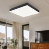 LED Deckenleuchte, Metall, schwarz, weiß, 3000K, L 30 cm Bild 3