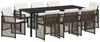 vidaXL Garten Essgruppe 9 pcs Braun Poly-Rattan 3380632 Bild 2