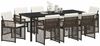 vidaXL Garten Essgruppe 9 pcs Braun Poly-Rattan 3380632 Bild 3