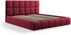 Micadoni Stauraumbett mit Kopfteil Bellis Samtstoff Bluvel Rot 180x200 Bild 2