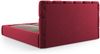 Micadoni Stauraumbett mit Kopfteil Bellis Samtstoff Bluvel Rot 180x200 Bild 4