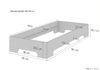 Komplettset Bett 80x190 Massivholz Kiefer Matratze Rost 60.56-08-190M Bild 2
