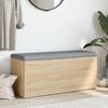 Sitzbank JONA mit Stauraum Sonoma-Eiche 102x42x45 cm | Aufbewahrungsbank Flurbank Garderobenbank Bild 4