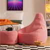 icon Sitzsack Sessel Gaming Stuhl aus Techmesh mit Hocker (Spar-Set, 1 x Sitzsack, 1 x Fußhocker), Sitzsack XXL, Gaming Sitzsack, Made in Germany, Erwachsene & Kinder Bild 3