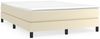 vidaXL Boxspringbett mit Matratze Creme 140x200 cm Kunstleder 3144263 Bild 2