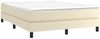 vidaXL Boxspringbett mit Matratze Creme 140x200 cm Kunstleder 3144263 Bild 3