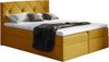 99rooms Arian Boxspringbett Velours 120x200 cm Gelb Bild 2