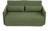 LVHOM Schlafsofa 2-Sitzer, Klappsofa mit Schlaffunktion, Bettsofa aus Cordstoff, Schlafcouch mit Kissen und Seitentaschen, 165x92x82 cm Bild 2