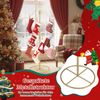 Weihnachtsstrumpfhalter Displaybaum mit 16 Haken & Sternspitze Ornament-Hängegestell Metallständer Golden Bild 4