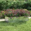 Hochbeet für Garten OSKAR Silber 160x80x45cm Verzinkter Stahl Hochbeet Metall Gartenbeet Kräuterbeet Blumenbeet Beet hoch Frühbeet für Garten Gemüsebeet Bild 3