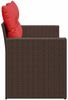 vidaXL Gartensofa mit Kissen 2-Sitzer Braun Poly Rattan 366234 Bild 5