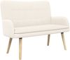 vidaXL 2-Sitzer Sofa Creme 115 x 61 x 87 cm Bouclé 42028924 Bild 2
