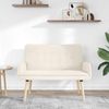 vidaXL 2-Sitzer Sofa Creme 115 x 61 x 87 cm Bouclé 42028924 Bild 3