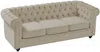 Vente-unique - CHESTERFIELD Sofa and armchair set SamtStoff Beige - B 78 cm88 cm x H 72 cm x L 82 cm205 cm Bild 4