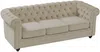 Vente-unique - CHESTERFIELD Sofa and armchair set SamtStoff Beige - B 78 cm88 cm x H 72 cm x L 82 cm205 cm Bild 3