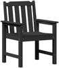 vidaXL Garten-Esszimmerstuhl 2 pcs Schwarz 65,5 x 59 x 88 cm HDPE 42006605 Bild 4
