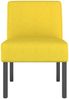 vidaXL Polsterstuhl Hellgelb Stoff 352460 Bild 3