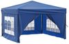 vidaXL Partyzelt Faltbar mit Seitenwänden Blau 3x3 m 93521 Bild 3