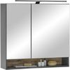 Badezimmer-Set >Denver< (2-tlg.) in schwarz / Evoke Eiche Dekor - 80x195x35 (BxHxT) Bild 5