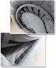 Sofa Chesterfield Asti 2-Sitzer, Couchgarnitur 2-er, Sofagarnitur, Couch mit Holzfüße, Polstersofa - Glamour Design (Schwarz (Capri 19)) Bild 3