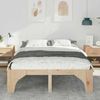 vidaXL Bettrahmen Braun 160 x 200 cm Massives Kiefernholz 872980 Bild 3