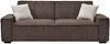 Vente-unique - SEKOTA Sofa SamtStoff Braun - B 94 cm x H 87 cm x L 230 cm Bild 2
