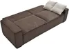 Vente-unique - Sofa 3-Sitzer mit Schlaffunktion - Cord - Braun - SEKOTA Bild 5