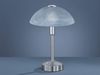 Tischleuchte Nachttischleuchte Lampe Leuchte LED DONNA weiß/nickel matt Touch Sensor ON/OFF Bild 3
