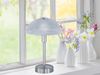 Tischleuchte Nachttischleuchte Lampe Leuchte LED DONNA weiß/nickel matt Touch Sensor ON/OFF Bild 5