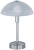 Tischleuchte Nachttischleuchte Lampe Leuchte LED DONNA weiß/nickel matt Touch Sensor ON/OFF Bild 2