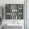 vidaXL Badezimmerspiegelschrank Graues Sonoma 70 x 14,5 x 70 cm 889092 Bild 4