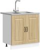vidaXL Küchenschrank mit Tür Kalmar Sonoma-Eiche 80 x 46 x 81.5 cm 3315004 Bild 3