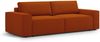 Micadoni Schlafsofa Jodie 3-Sitzer Strukturierter Stoff Terrakotta Bild 2