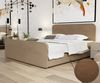 Boxspringbett Schlafzimmerbett MABEL 120x220cm Stoff Opera Velvet Taupe Bild 2