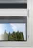 ondeco Doppelrollo Klemmfix Duo Rollo für Fenster ohne Bohren, Sonnenschutz Plisseerollo lichtdurchlässig und Blickdicht - Grau-Anthrazit - 140x160 cm Bild 4