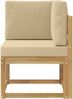 vidaXL Outdoor Ecksofa Massivholz Akazie Weiß 901471 Bild 3