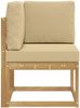 vidaXL Outdoor Ecksofa Massivholz Akazie Weiß 901471 Bild 4