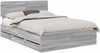 vidaXL Bettrahmen Graues Sonoma 140 x 200 cm Holzwerkstoff 3412183 Bild 2