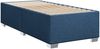vidaXL Boxspringbett mit Matratze Blau 100x200 cm Stoff 3285115 Bild 5