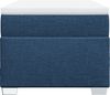 vidaXL Boxspringbett mit Matratze Blau 100x200 cm Stoff 3285115 Bild 4