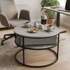 Relaxdays Couchtisch mit Hebeplatte & Stauraum Bild 5