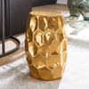 Wohnling Beistelltisch YADA 30 x 47 x 30 cm Aluminium Dekotisch orientalisch rund, Gold Bild 3