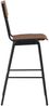 vidaXL Barhocker 2 Stk. Braun Massives Sperrholz Stahl 280079 Bild 4