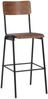 vidaXL Barhocker 2 Stk. Braun Massives Sperrholz Stahl 280079 Bild 3