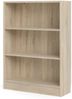 Dmora Bücherregal Aski, Büroregal, Mobiler Buchhalter, Bücherbrett, 79x27 h107 cm, Eiche Bild 5