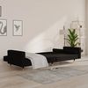vidaXL Schlafsofa 2-Sitzer mit 2 Kissen Schwarz Samt 375752 Bild 3