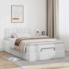 vidaXL Ottoman-Bett mit Matratzen & LEDs Reinweiß 120x200cm Kunstleder 3312148 Bild 4