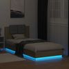 vidaXL Bettgestell mit Kopfteil und LED-Leuchten Sonoma-Eiche 90x200cm 3210033 Bild 4
