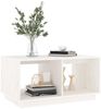 vidaXL Couchtisch Weiß 80 x 50 x 40 cm Massivholz Kiefer [814435] Bild 4